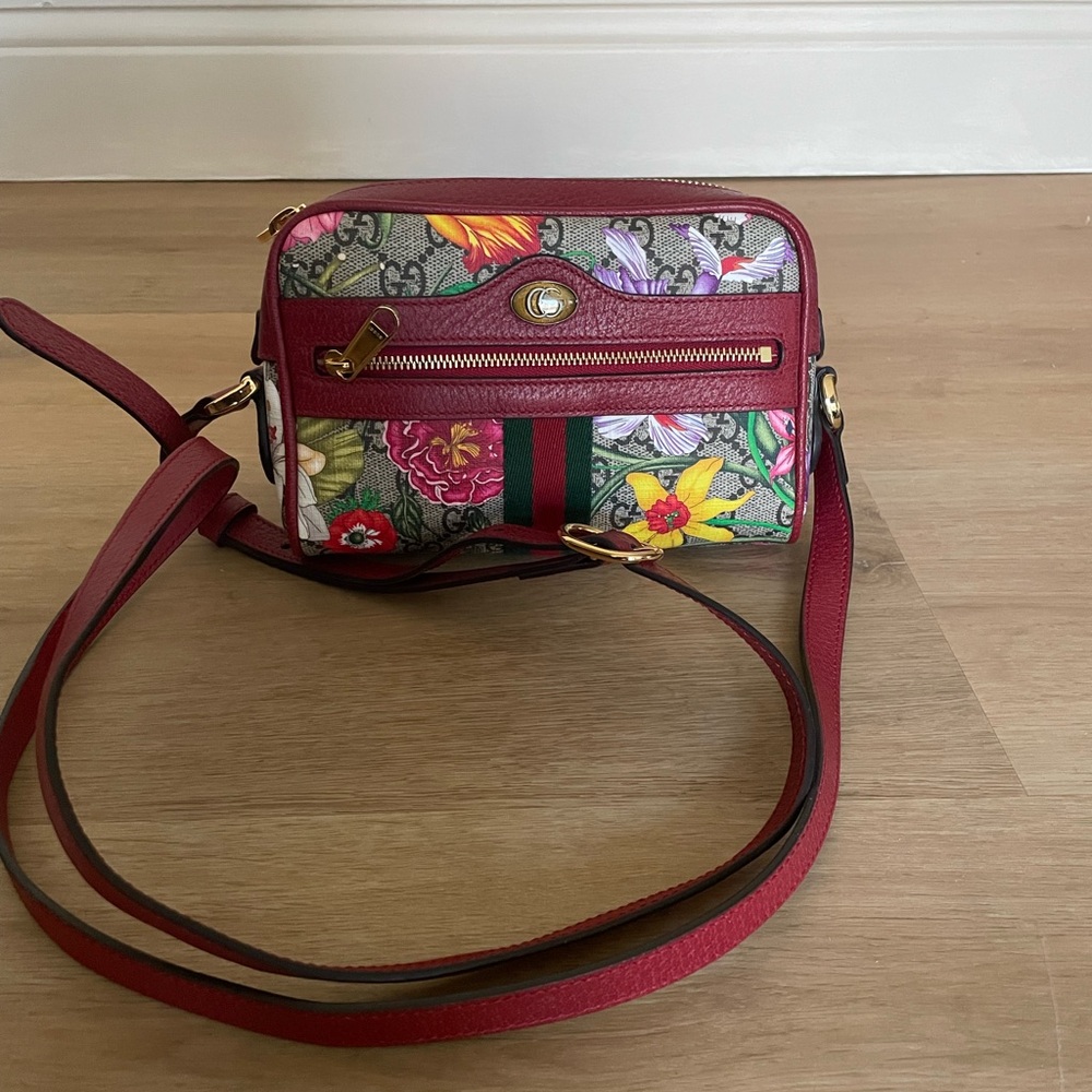 Gucci GG Ophidia Flora Mini Crossbody Bag